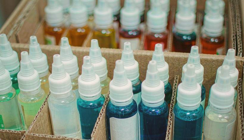 100ml Bulk Vape Juice Bottles packaging detail
